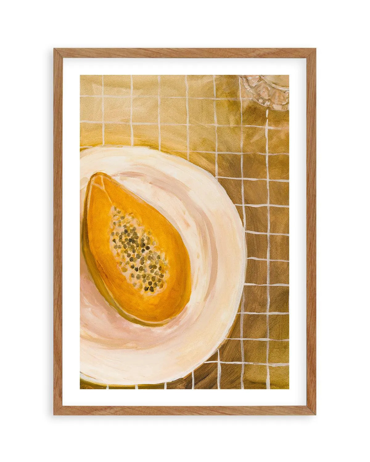 Papaya by Natalie Jane Art Print from Olive et Oriel where you can shop wallpaper and artworks online