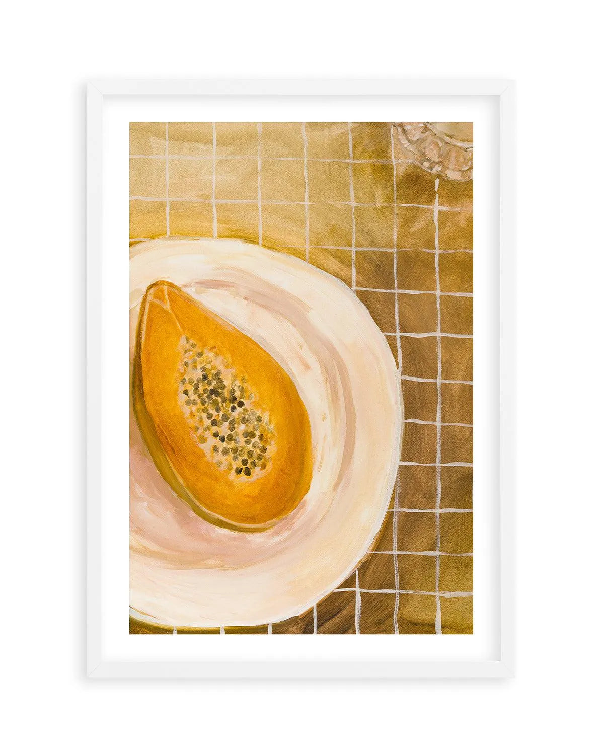 Papaya by Natalie Jane Art Print from Olive et Oriel where you can shop wallpaper and artworks online