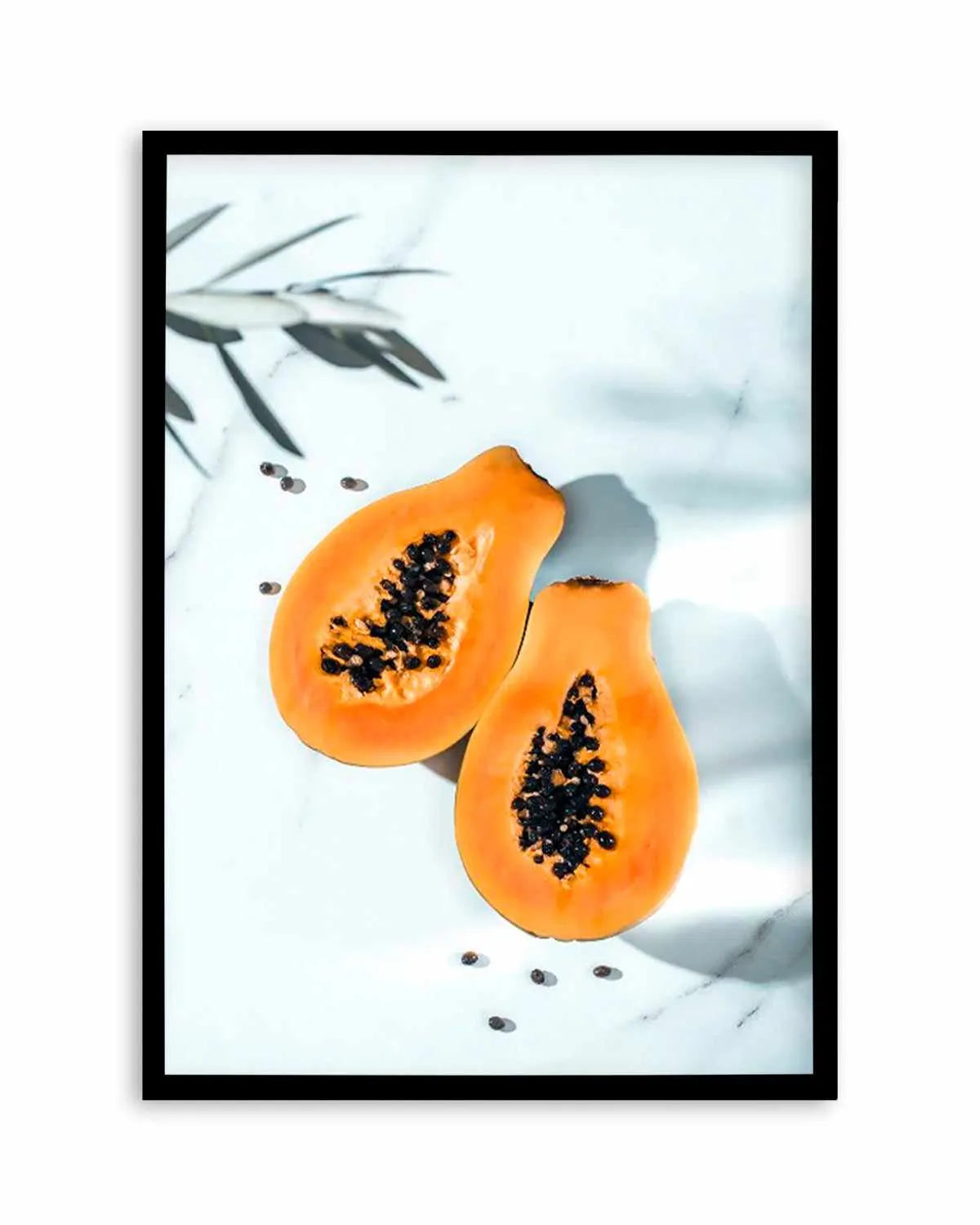 Papaya on Marble Art Print from Olive et Oriel where you can shop wallpaper and artworks online