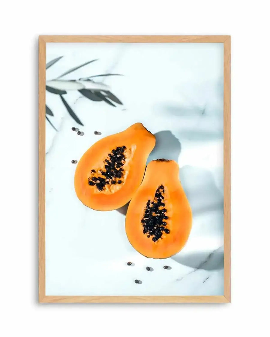 Papaya on Marble Art Print from Olive et Oriel where you can shop wallpaper and artworks online