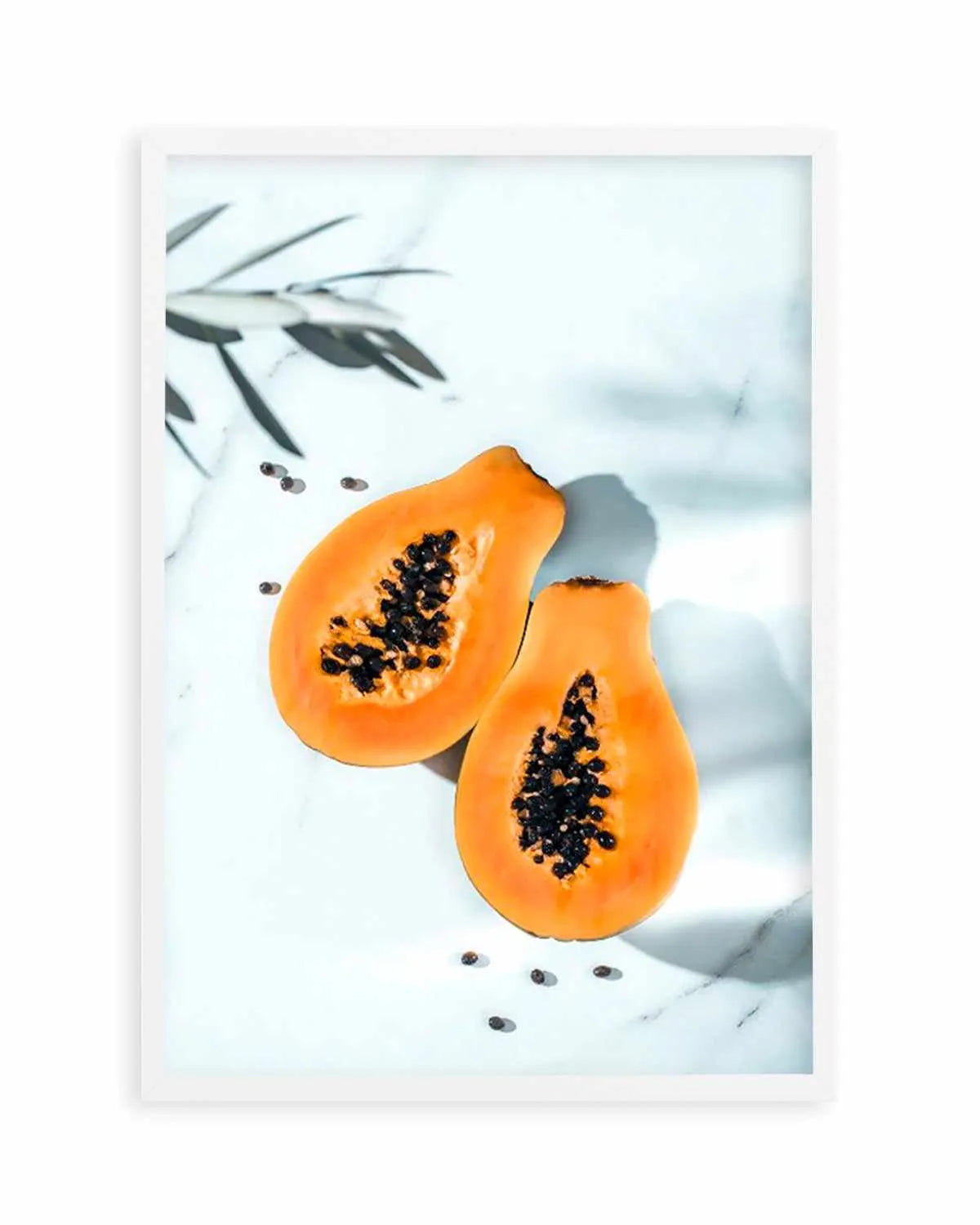 Papaya on Marble Art Print from Olive et Oriel where you can shop wallpaper and artworks online