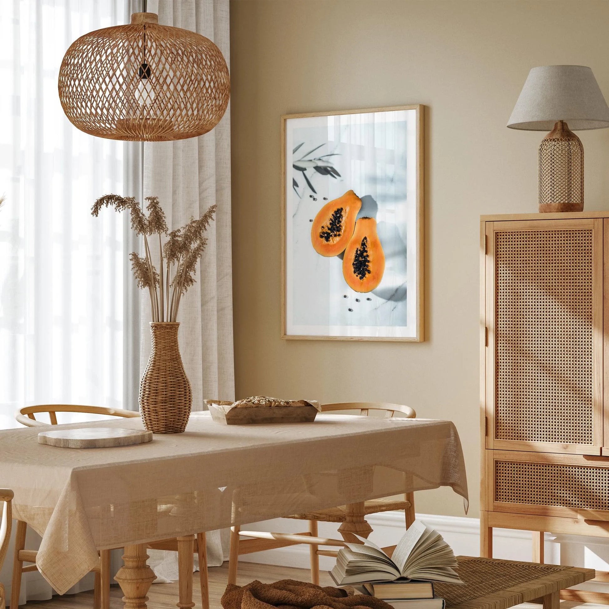 Papaya on Marble Art Print-PRINT-Olive et Oriel-Olive et Oriel-Buy-Australian-Art-Prints-Online-with-Olive-et-Oriel-Your-Artwork-Specialists-Austrailia-Decorate-With-Coastal-Photo-Wall-Art-Prints-From-Our-Beach-House-Artwork-Collection-Fine-Poster-and-Framed-Artwork