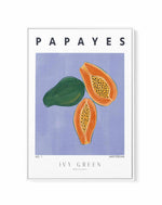 Papayes By Ivy Green Illustration | Framed Canvas Art Print