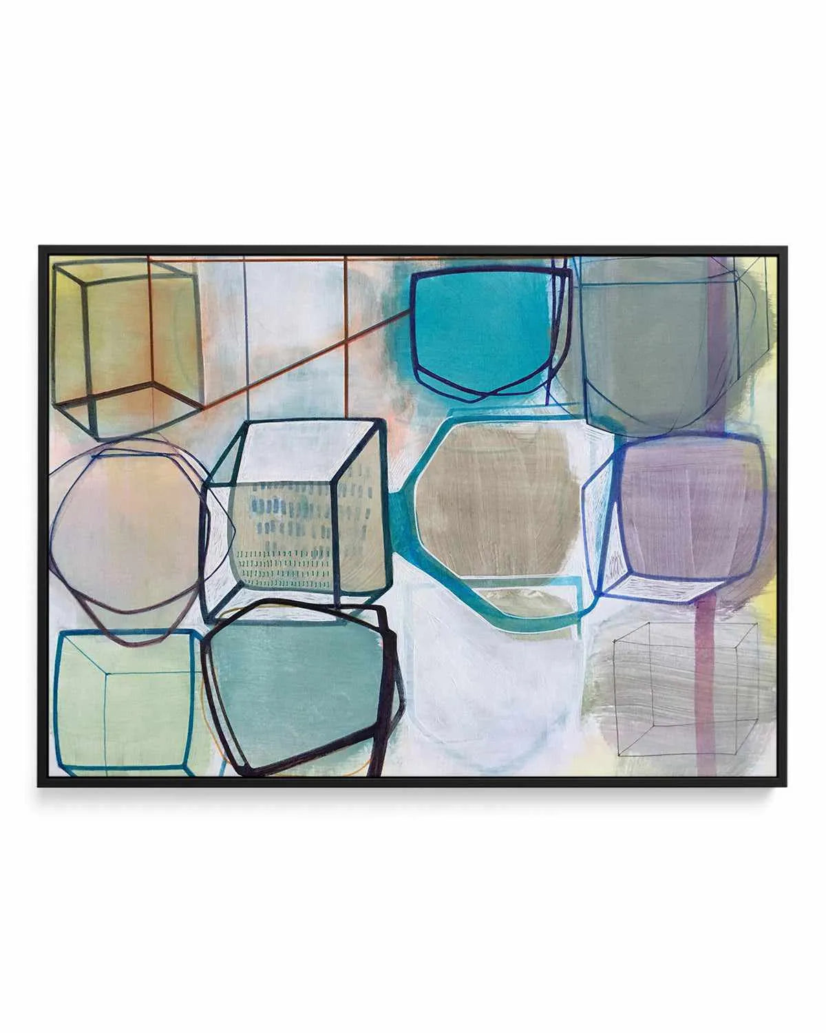 Paper Abstract III by Naomi Taitz Duffy | Framed Canvas Art Print from Olive et Oriel where you can shop wallpaper and artworks online