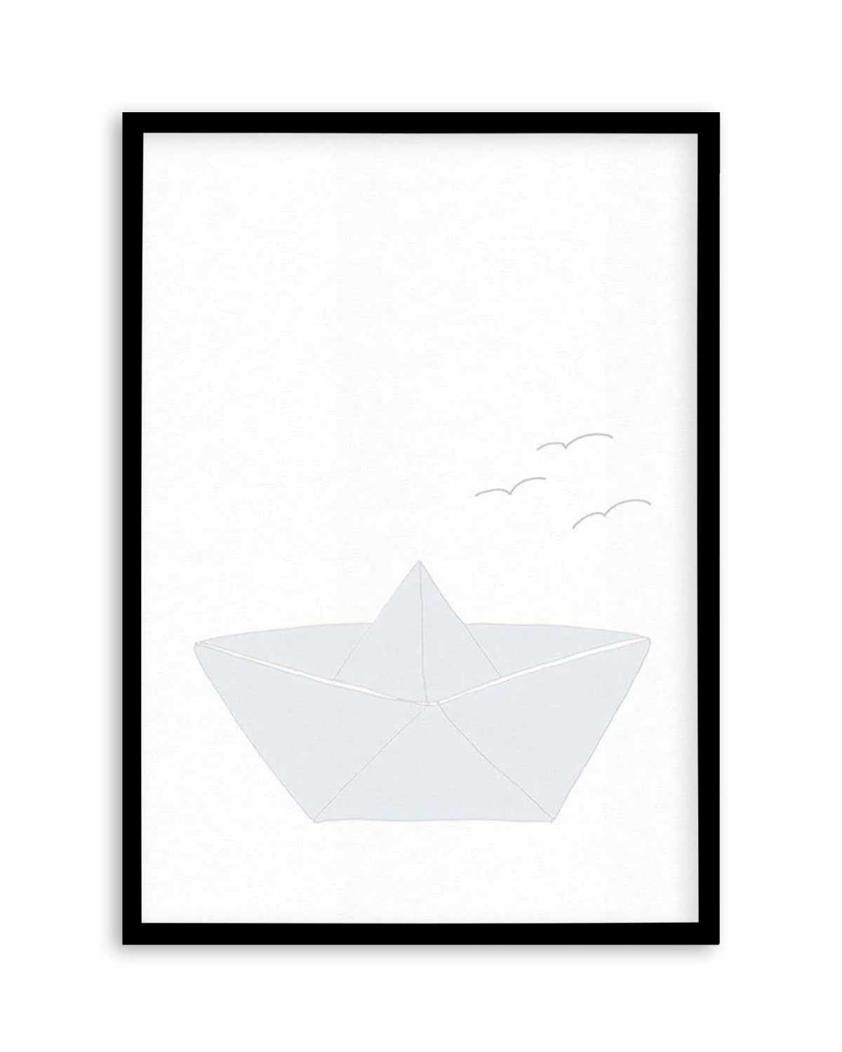 Paper Boat Art Print