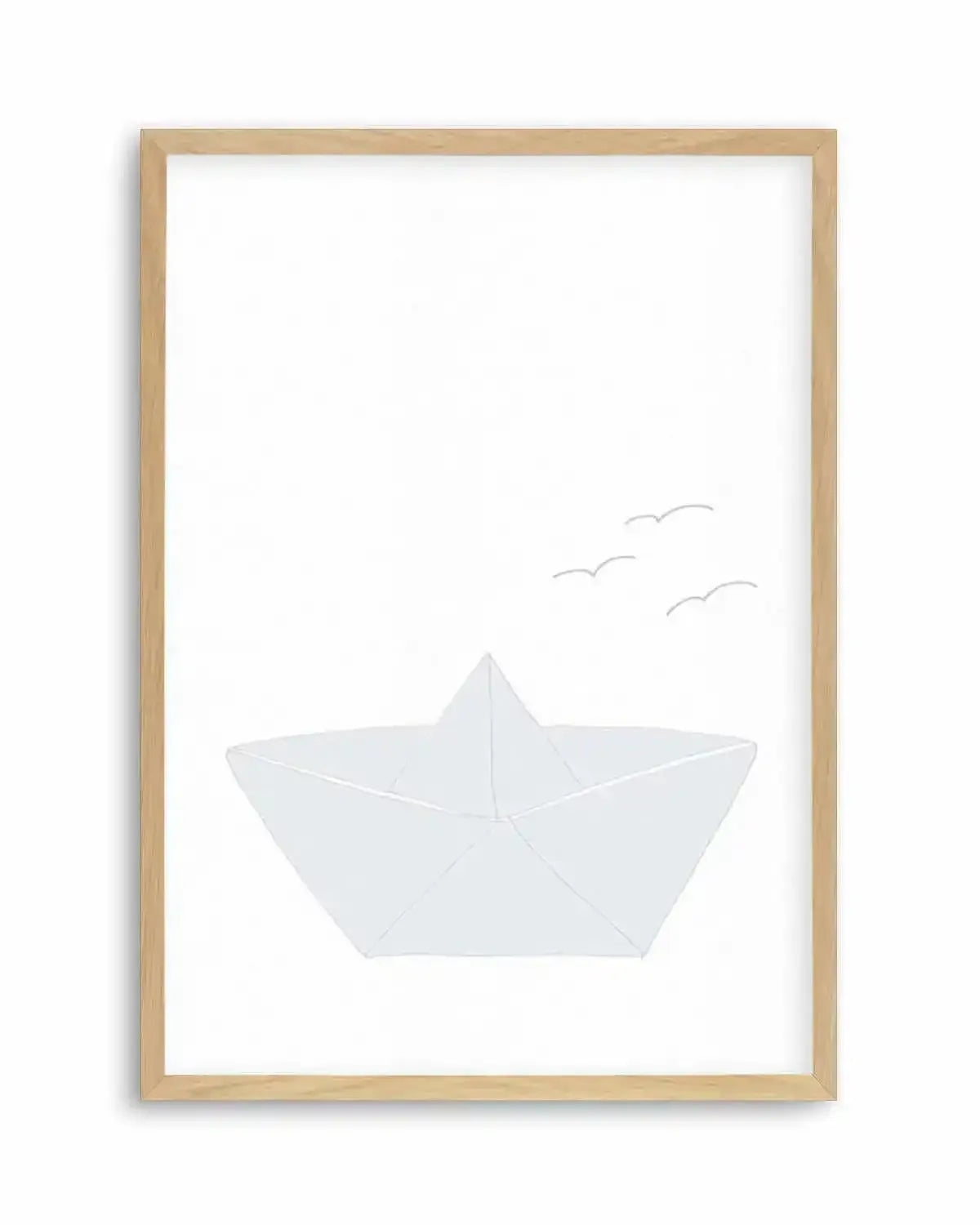 Paper Boat Art Print from Olive et Oriel where you can shop wallpaper and artworks online