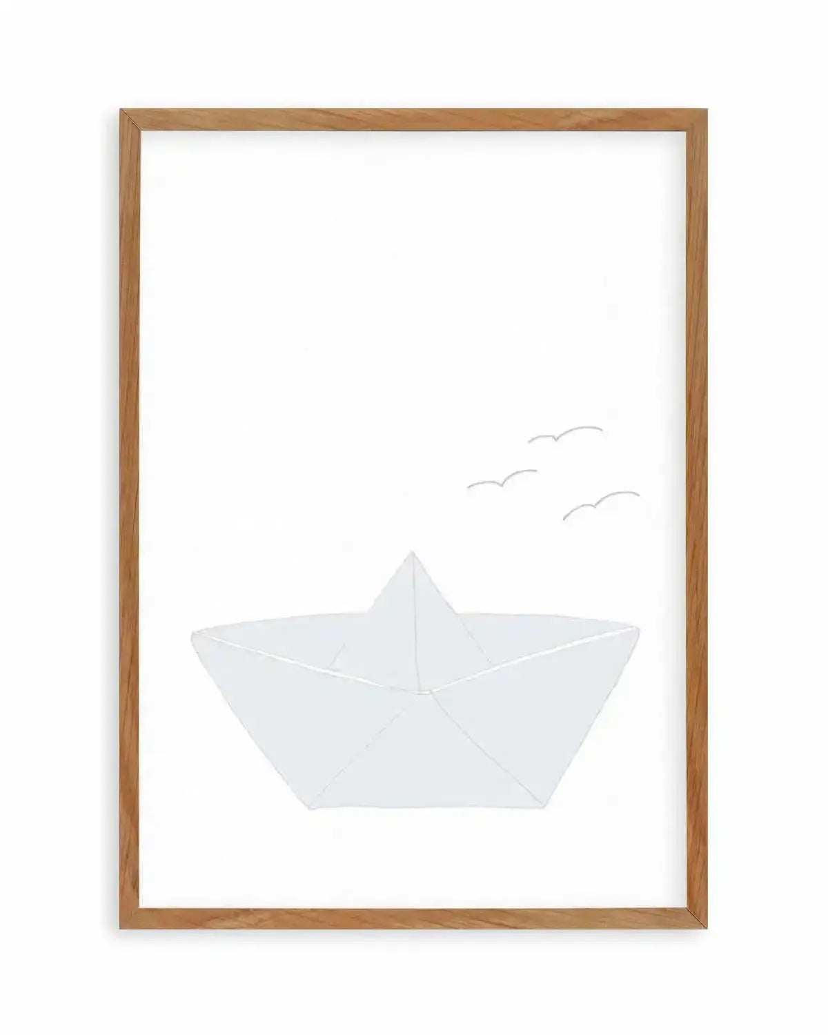 Paper Boat Art Print from Olive et Oriel where you can shop wallpaper and artworks online
