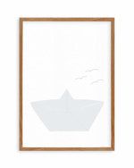 Paper Boat Art Print