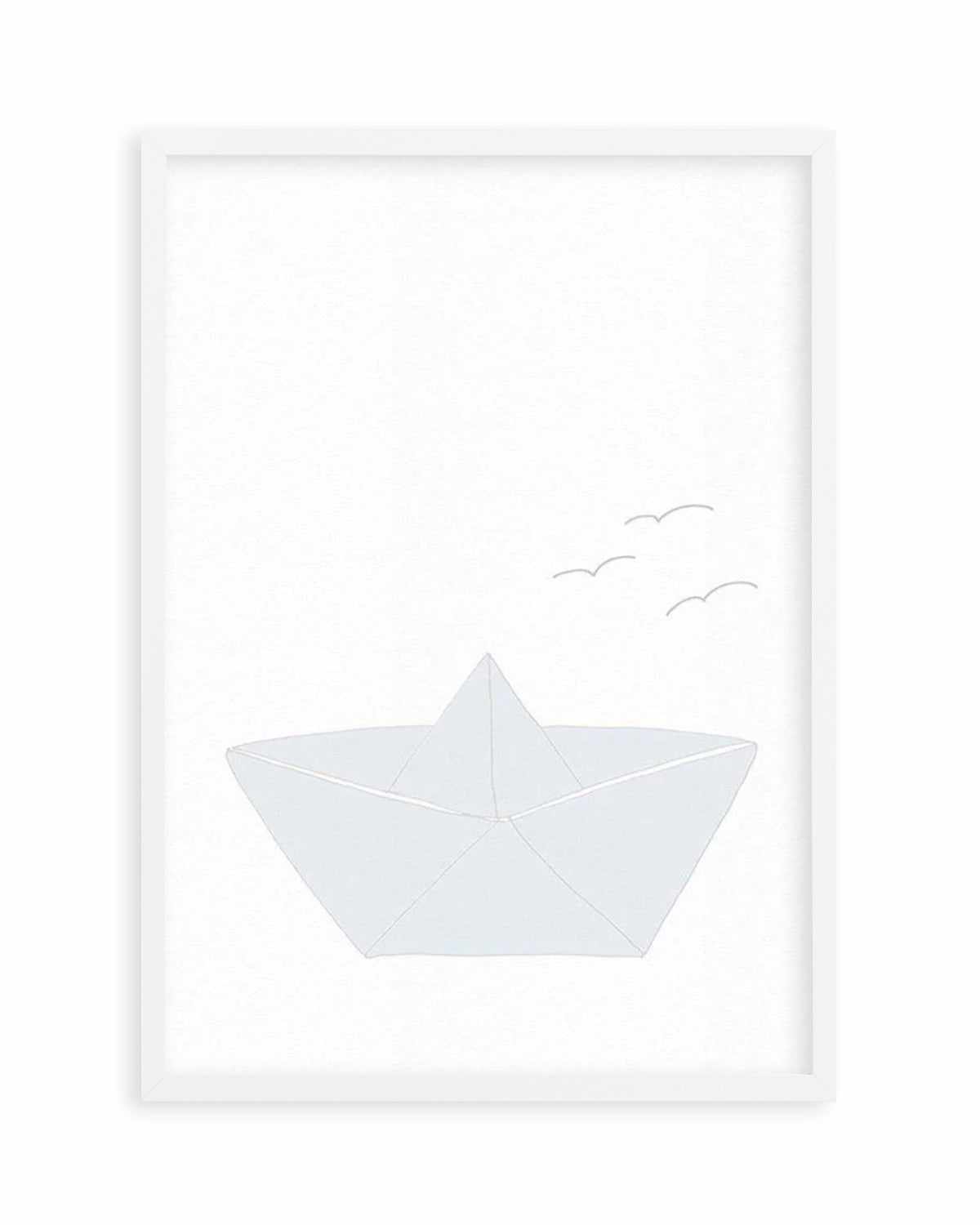 Paper Boat Art Print