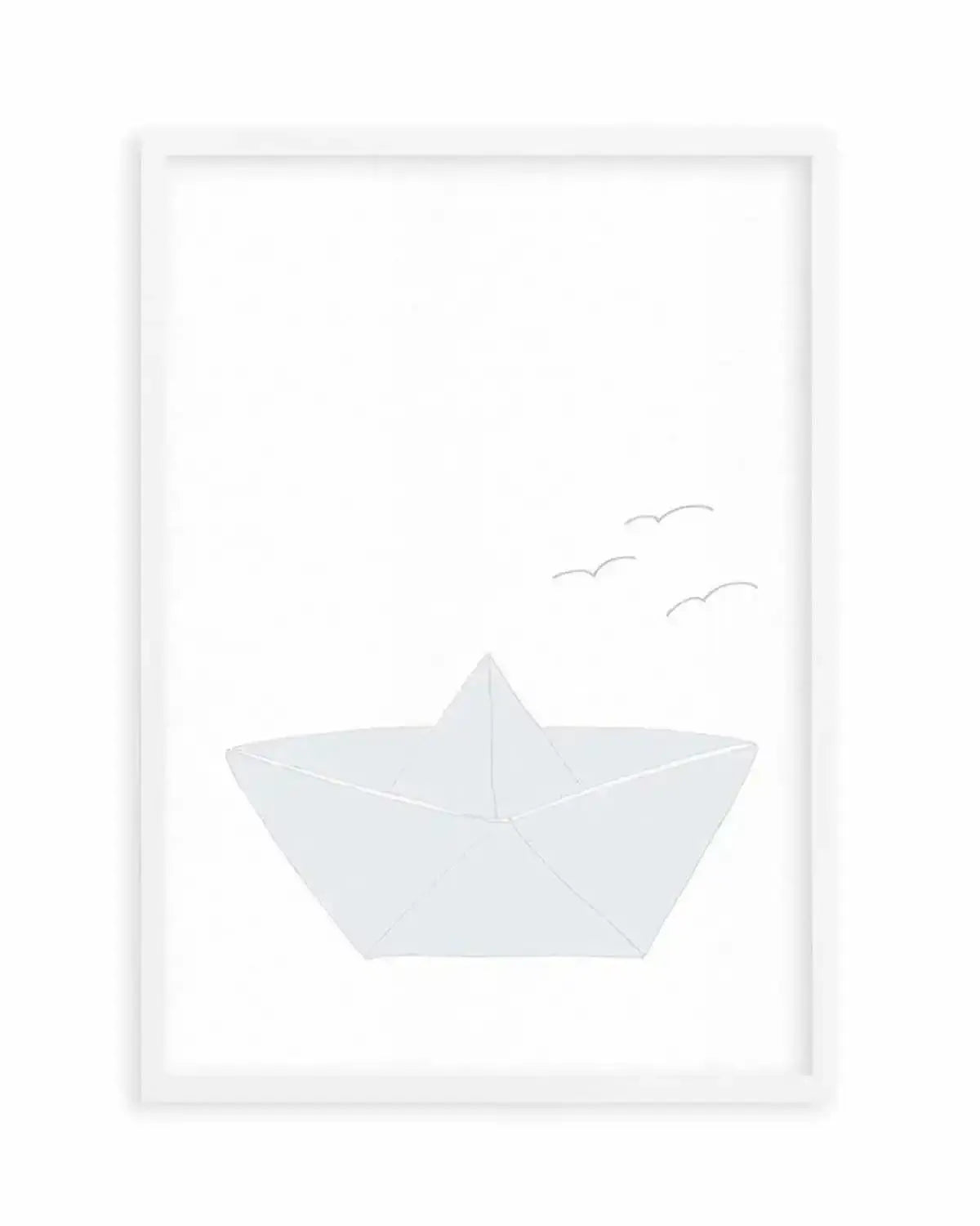 Paper Boat Art Print from Olive et Oriel where you can shop wallpaper and artworks online
