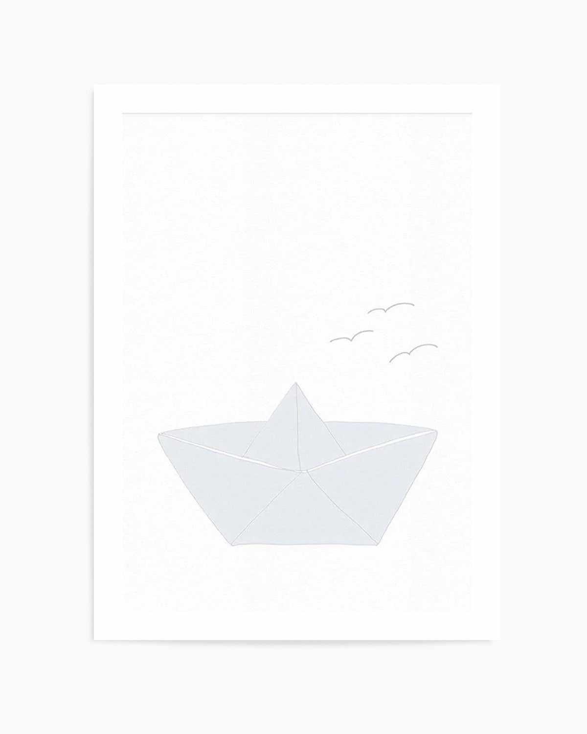 Paper Boat Art Print