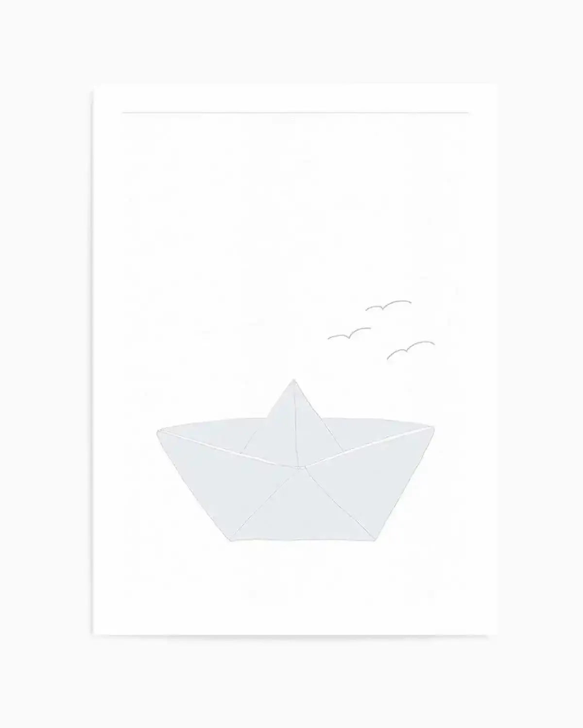 Paper Boat Art Print from Olive et Oriel where you can shop wallpaper and artworks online