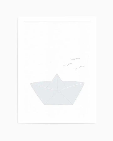 Paper Boat Art Print from Olive et Oriel where you can shop wallpaper and artworks online