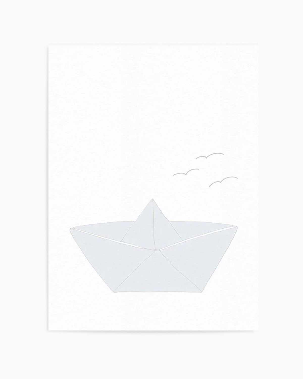 Paper Boat Art Print