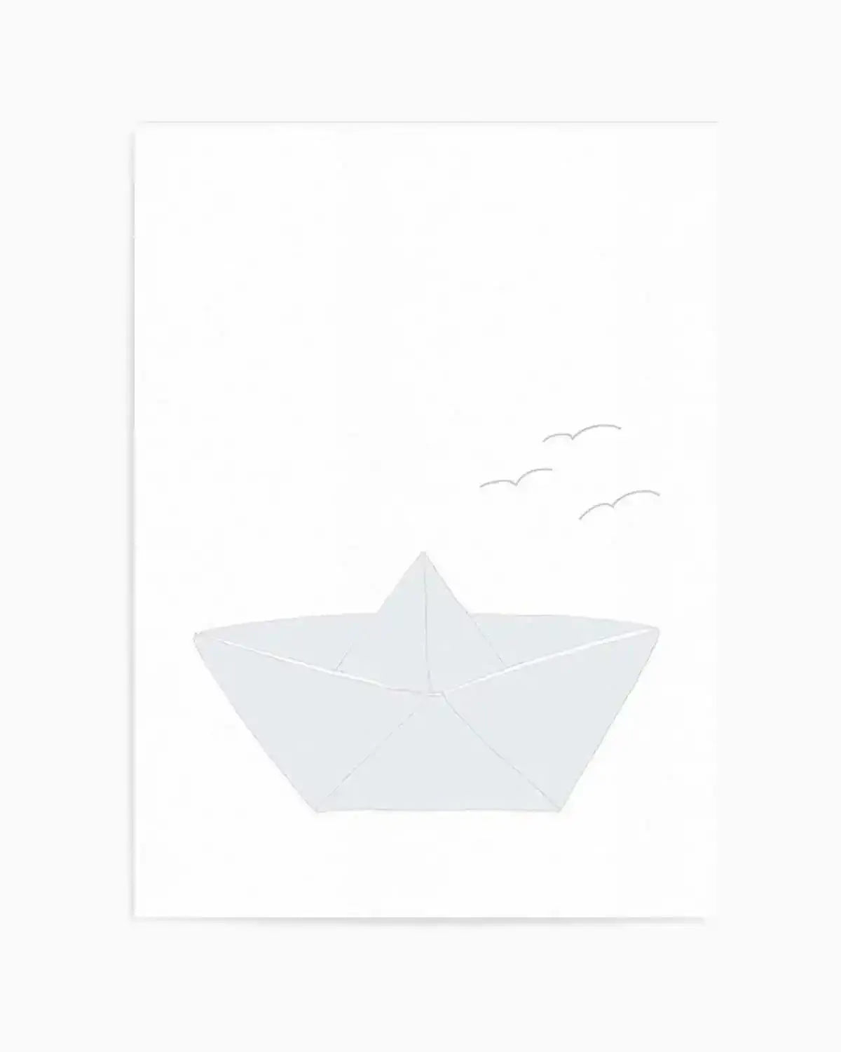 Paper Boat Art Print from Olive et Oriel where you can shop wallpaper and artworks online