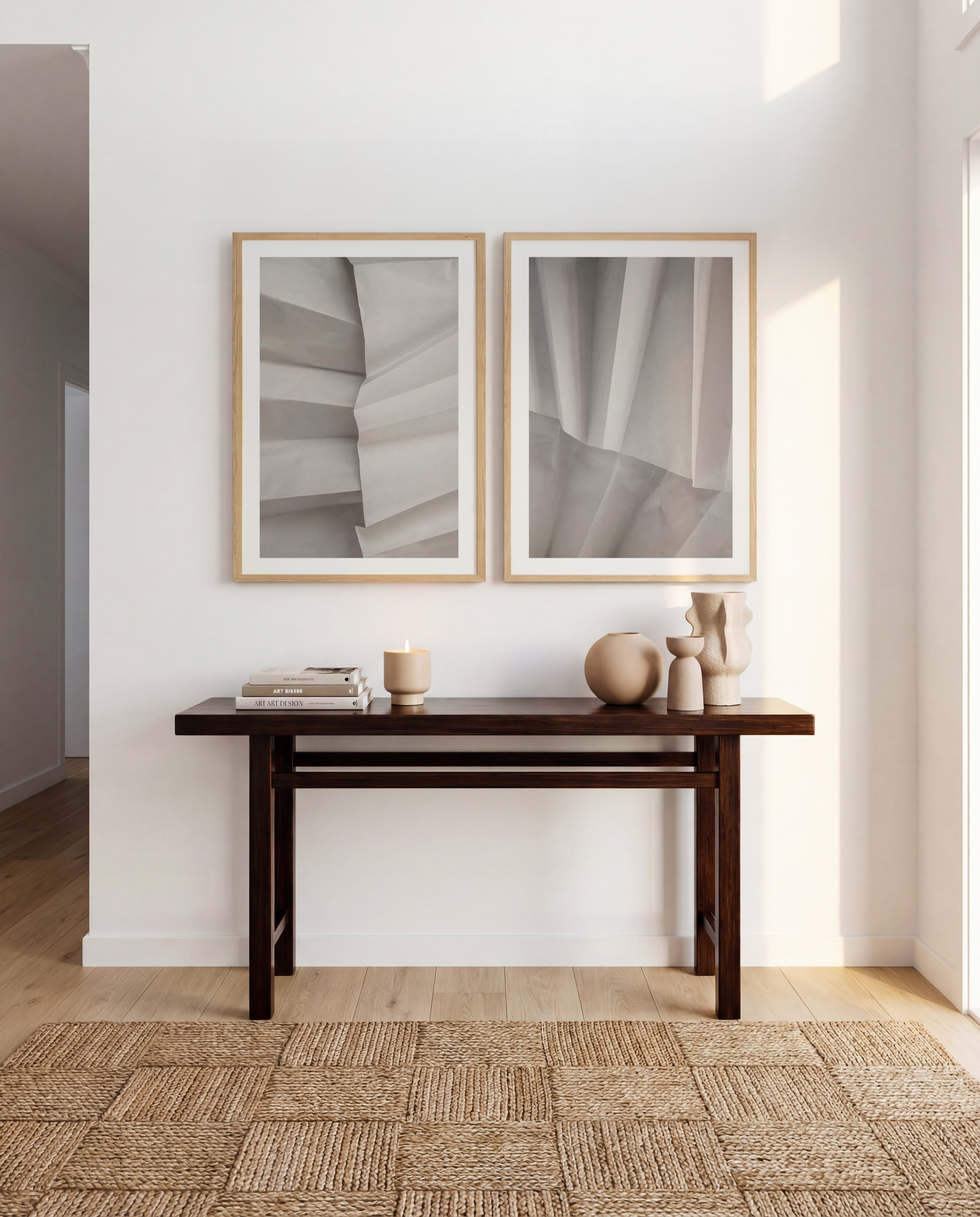Paper Studies 13 & 14 by Mareike Bohmer Art Print Set of 2 | Matching Wall Art