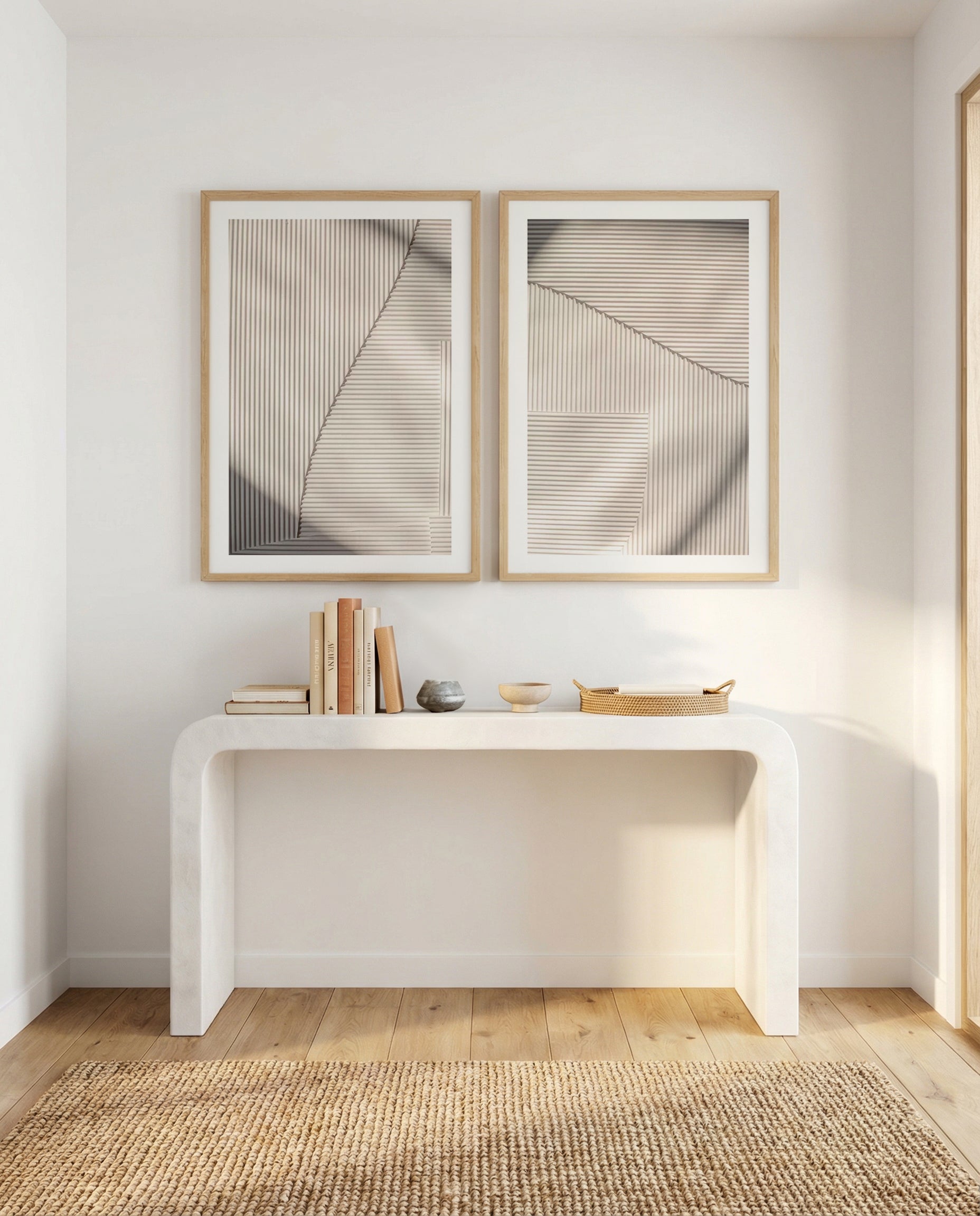 Paper Studies 4 & 5 by Mareike Bohmer Art Print Set of 2 | Matching Wall Art