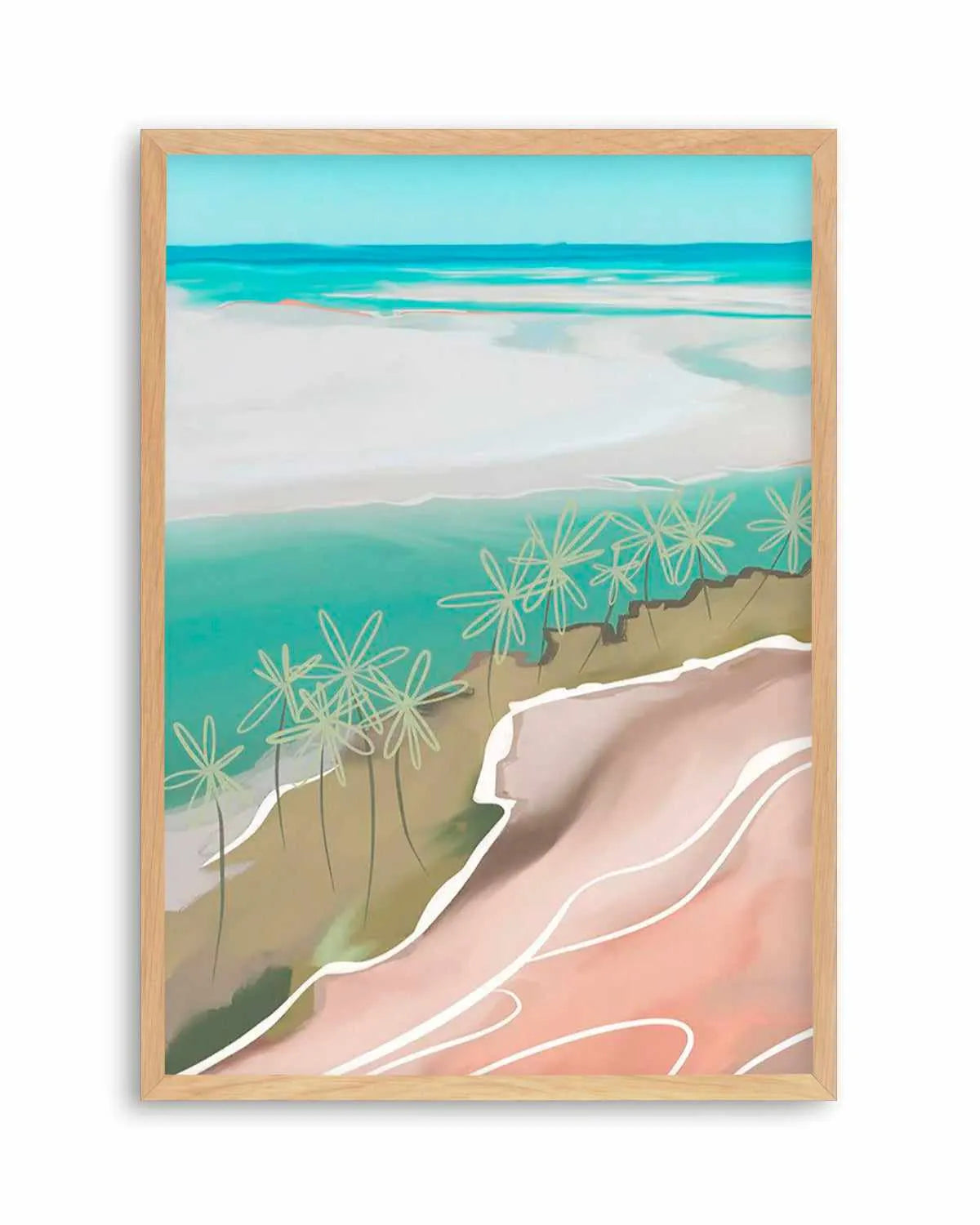 Paradise Beach I Art Print from Olive et Oriel where you can shop wallpaper and artworks online