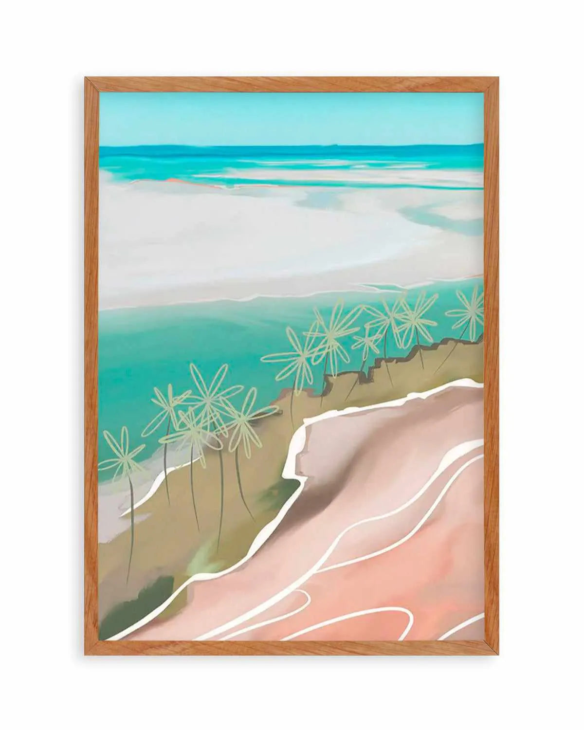 Paradise Beach I Art Print from Olive et Oriel where you can shop wallpaper and artworks online