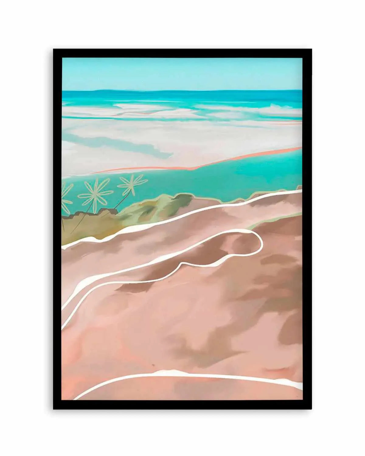 Paradise Beach II Art Print from Olive et Oriel where you can shop wallpaper and artworks online