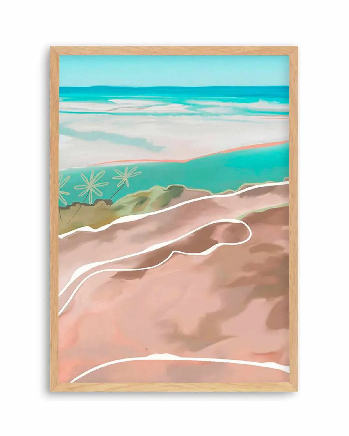 Paradise Beach II Art Print from Olive et Oriel where you can shop wallpaper and artworks online