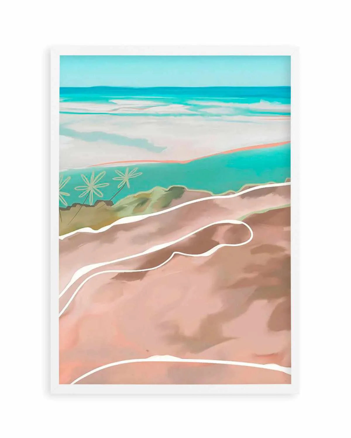 Paradise Beach II Art Print from Olive et Oriel where you can shop wallpaper and artworks online