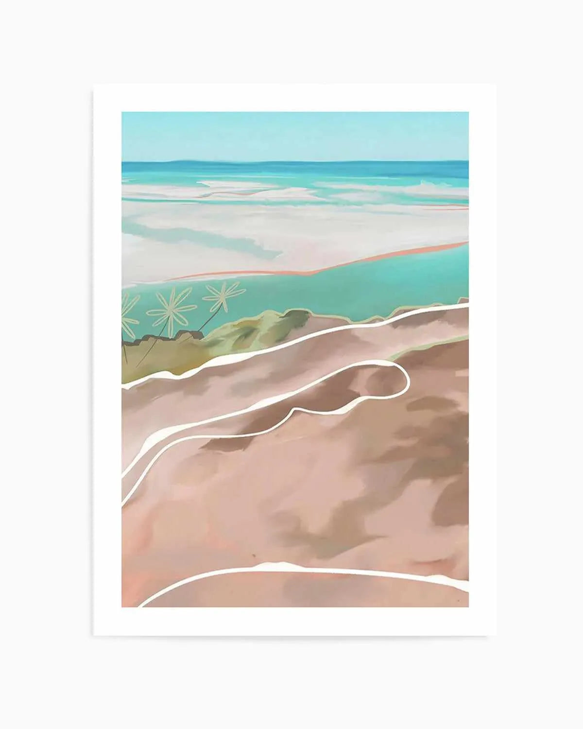 Paradise Beach II Art Print from Olive et Oriel where you can shop wallpaper and artworks online