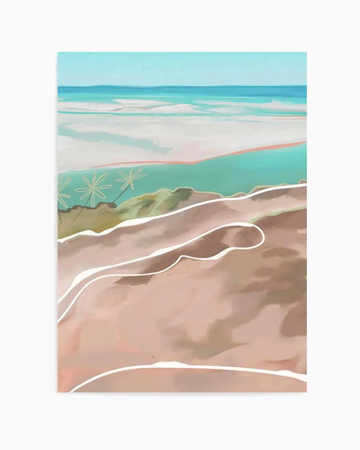 Paradise Beach II Art Print from Olive et Oriel where you can shop wallpaper and artworks online