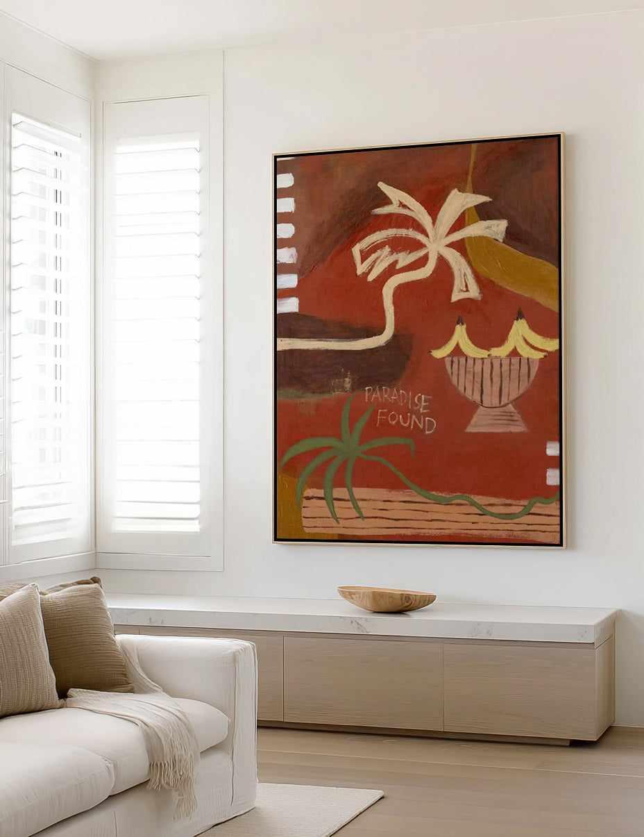 Paradise Found by Britney Turner | Framed Canvas Art Print from Olive et Oriel where you can shop wallpaper and artworks online
