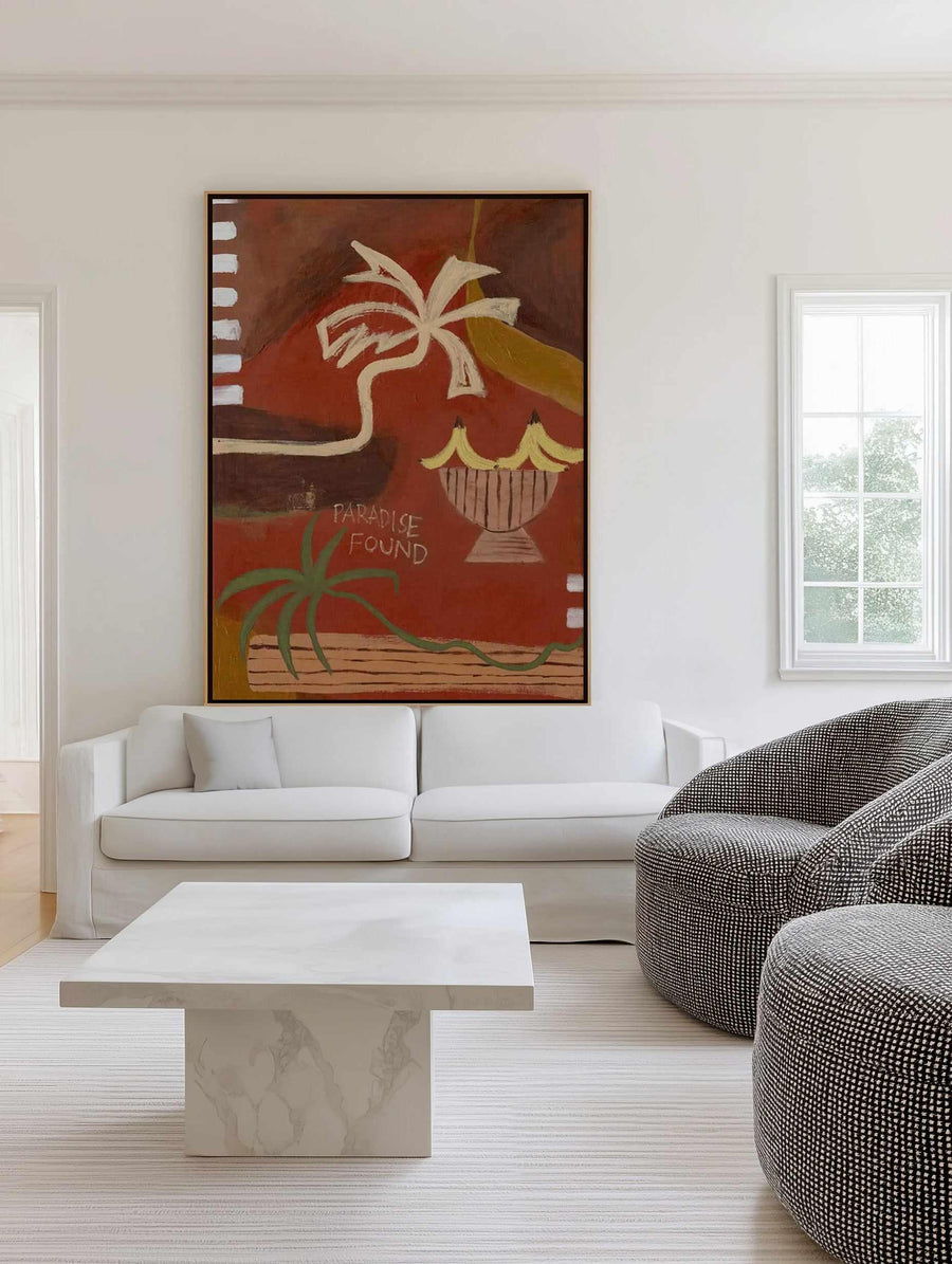 Paradise Found by Britney Turner | Framed Canvas Art Print from Olive et Oriel where you can shop wallpaper and artworks online