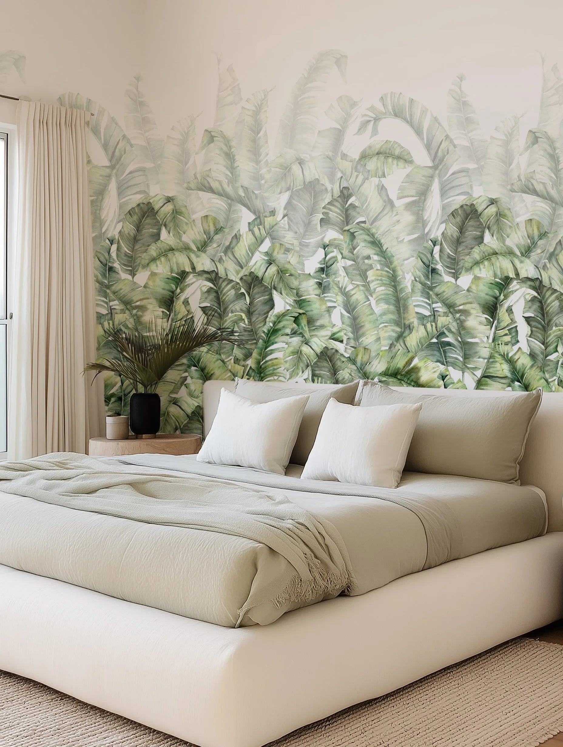 Paradise Palms Wallpaper from Olive et Oriel where you can shop wallpaper and artworks online