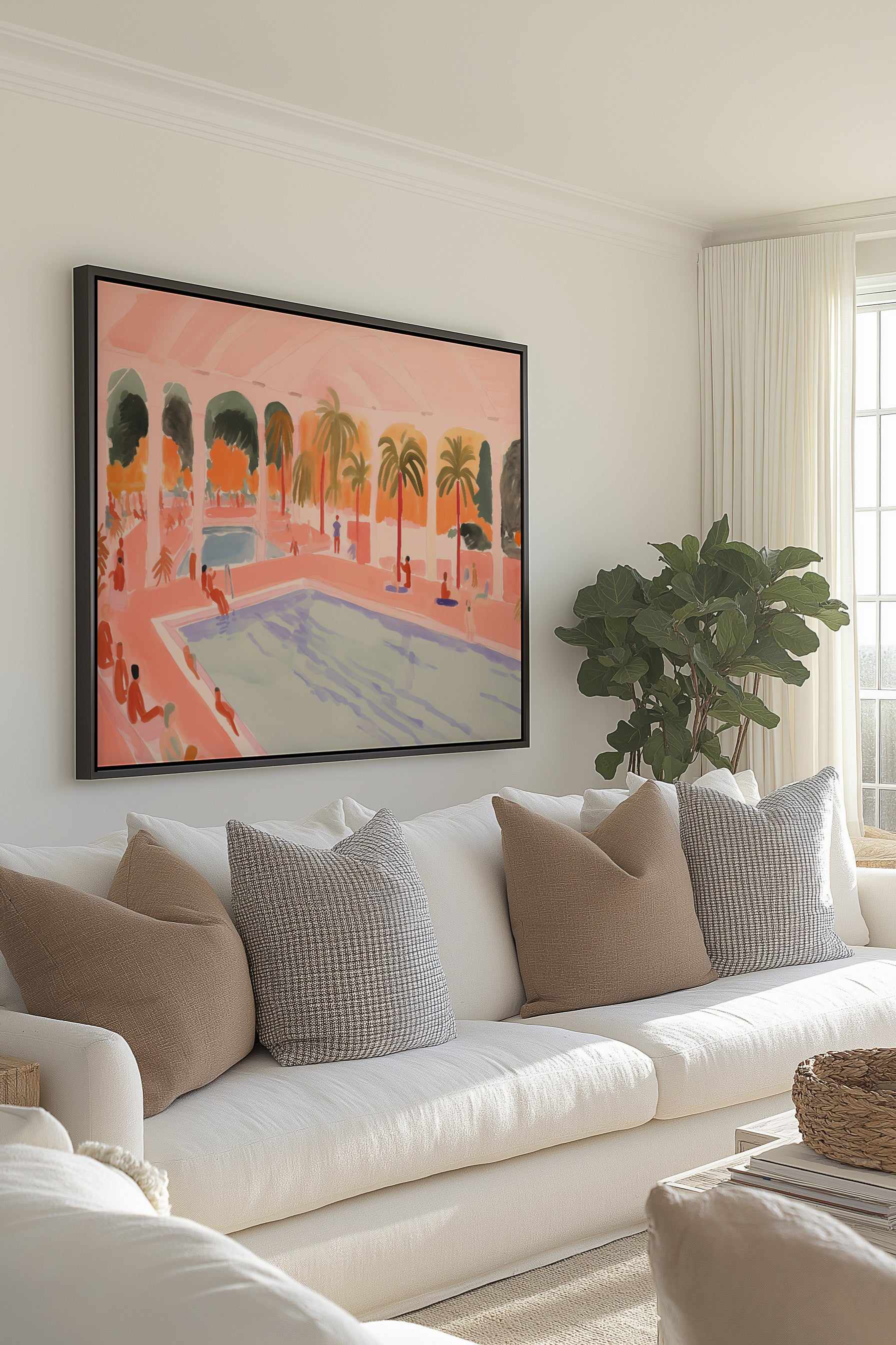 Paradiso Piscena | Framed Canvas Art Print