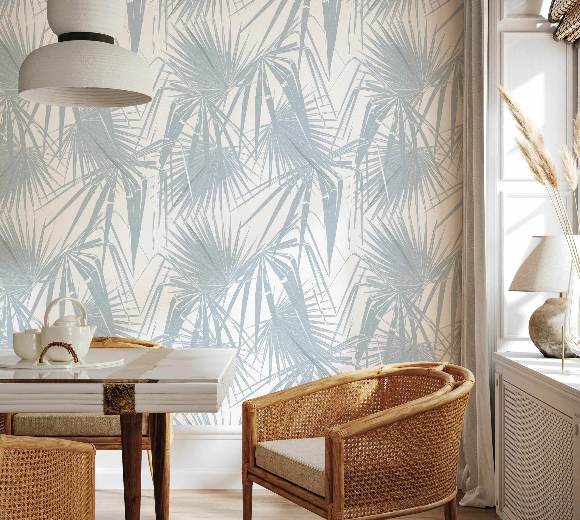 Paradiso in Ocean Wallpaper - Olive et Oriel
