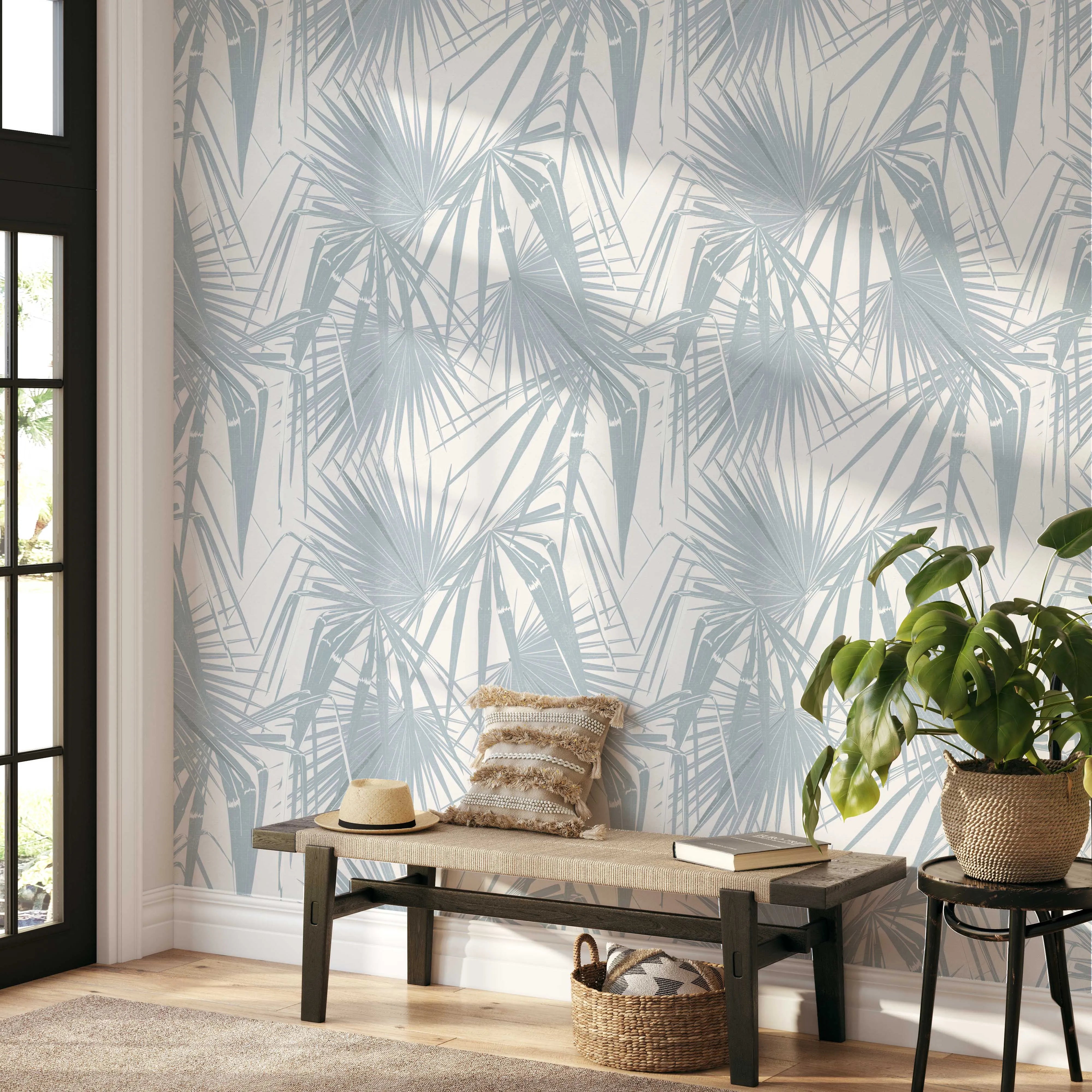 Paradiso in Ocean Wallpaper - Olive et Oriel