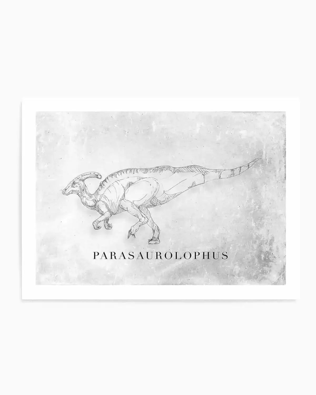 Parasaurolophus LS | Dinosaur Collection Art Print from Olive et Oriel where you can shop wallpaper and artworks online