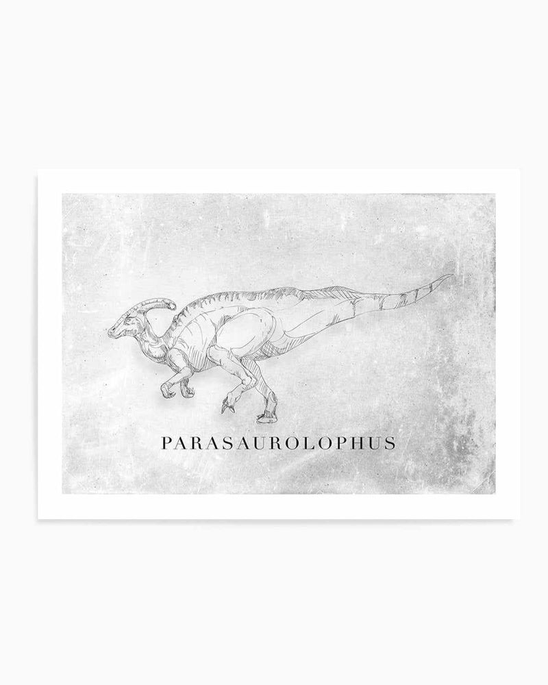 Parasaurolophus LS | Dinosaur Collection Art Print