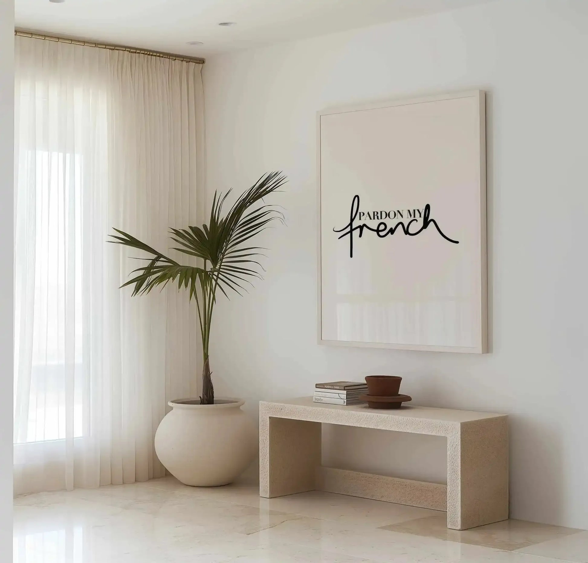 Pardon My French Art Print from Olive et Oriel where you can shop wallpaper and artworks online