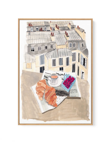 Paris by Laura Page | Framed Canvas Wall Art