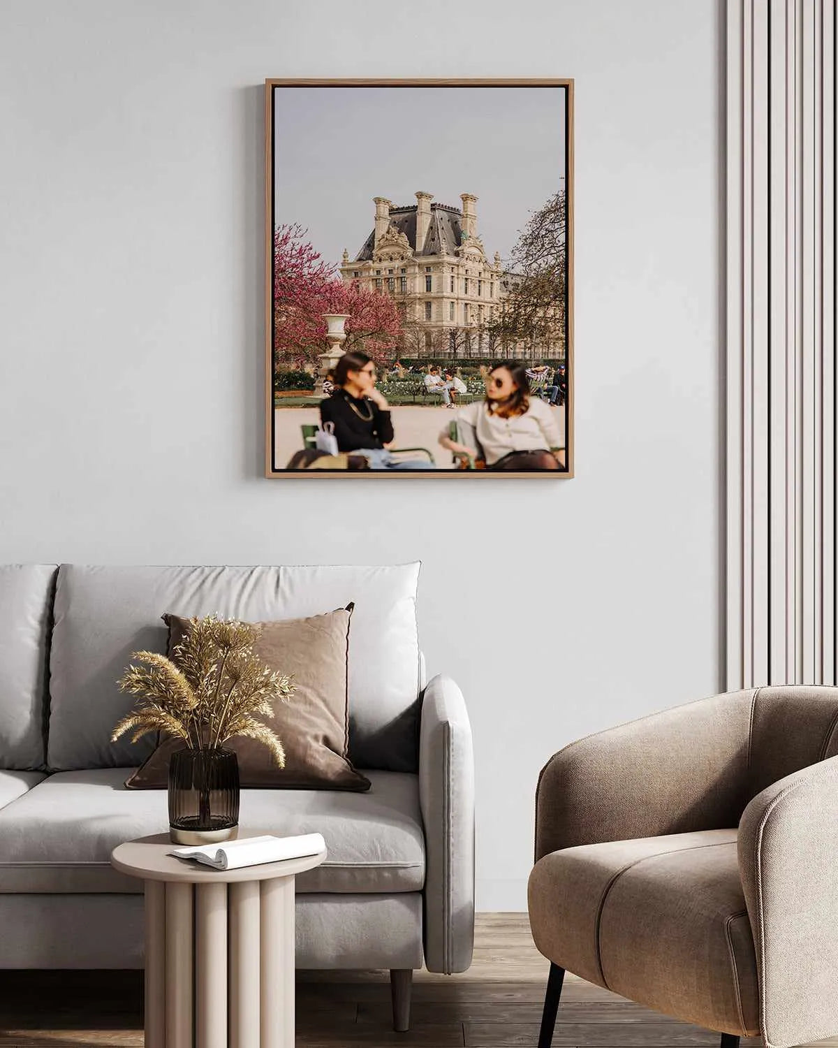 Paris Architecture III by Jovani Demetrie | Framed Canvas Art Print from Olive et Oriel where you can shop wallpaper and artworks online