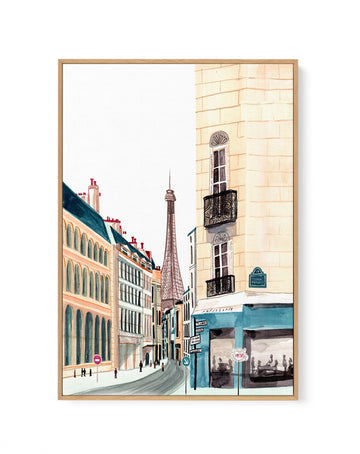 Paris 2 by Laura Page | Framed Canvas Wall Art