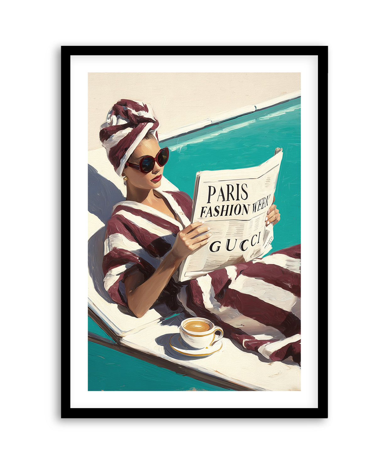 Paris Fashion Week | Art Print from Olive et Oriel where you can shop wallpaper and artworks online