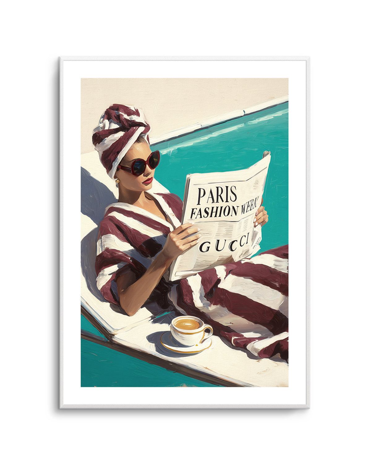Paris Fashion Week | Art Print from Olive et Oriel where you can shop wallpaper and artworks online