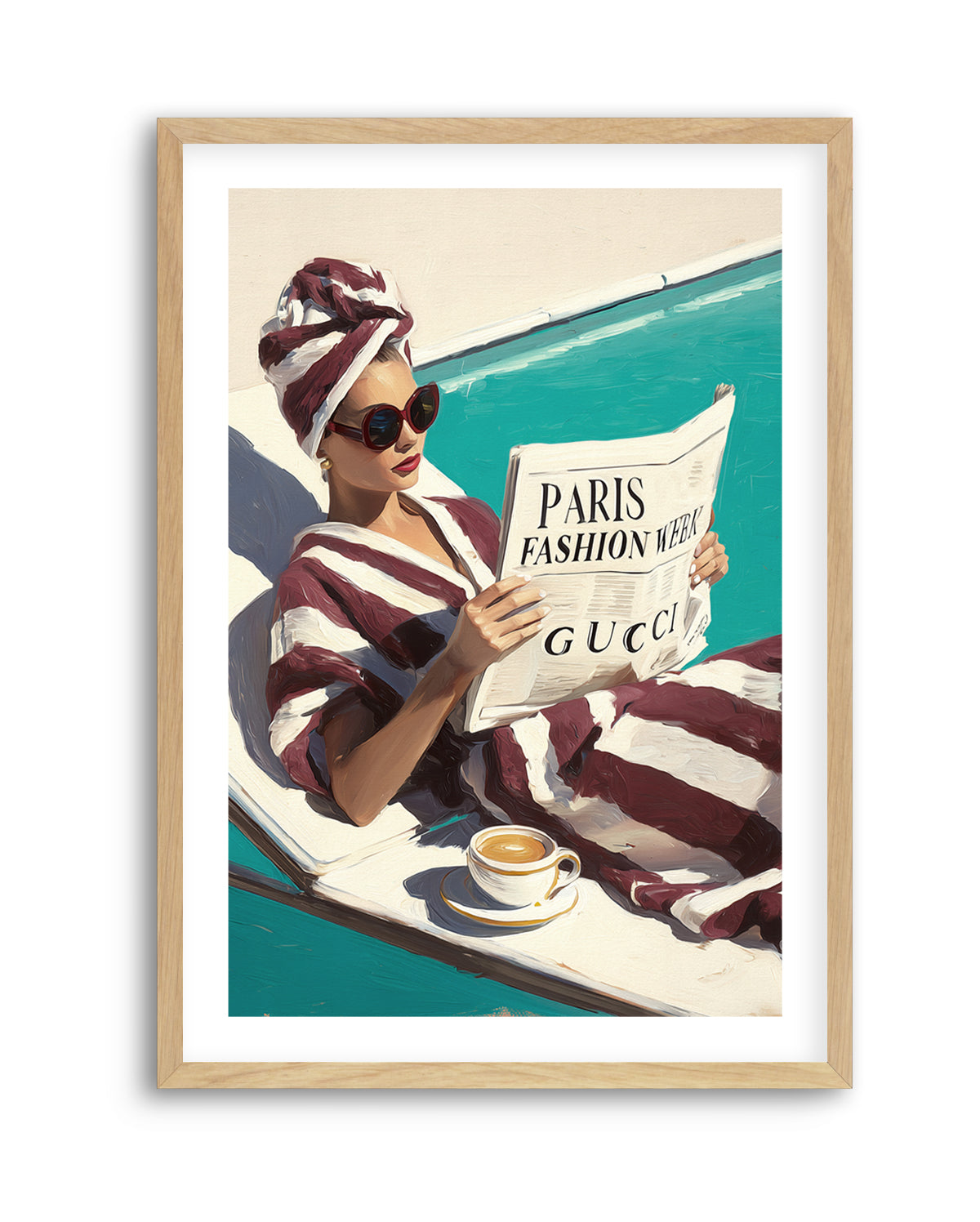 Paris Fashion Week | Art Print from Olive et Oriel where you can shop wallpaper and artworks online
