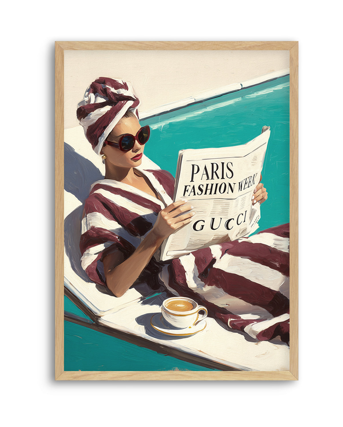 Paris Fashion Week | Art Print from Olive et Oriel where you can shop wallpaper and artworks online