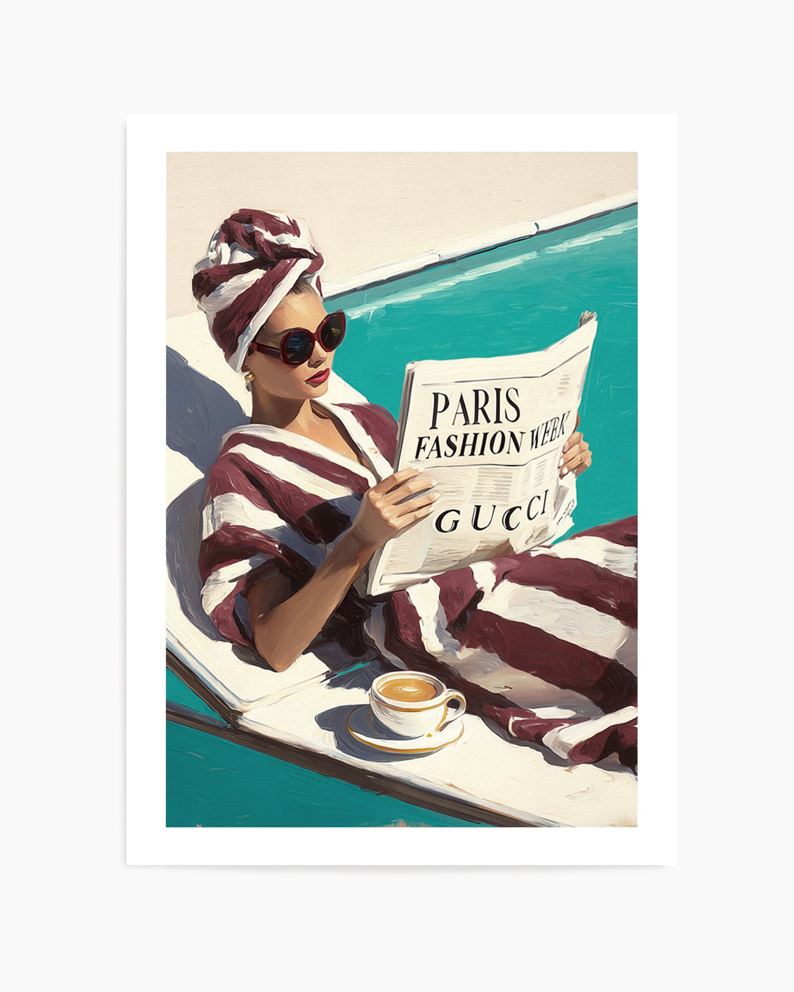 Paris Fashion Week | Art Print from Olive et Oriel where you can shop wallpaper and artworks online
