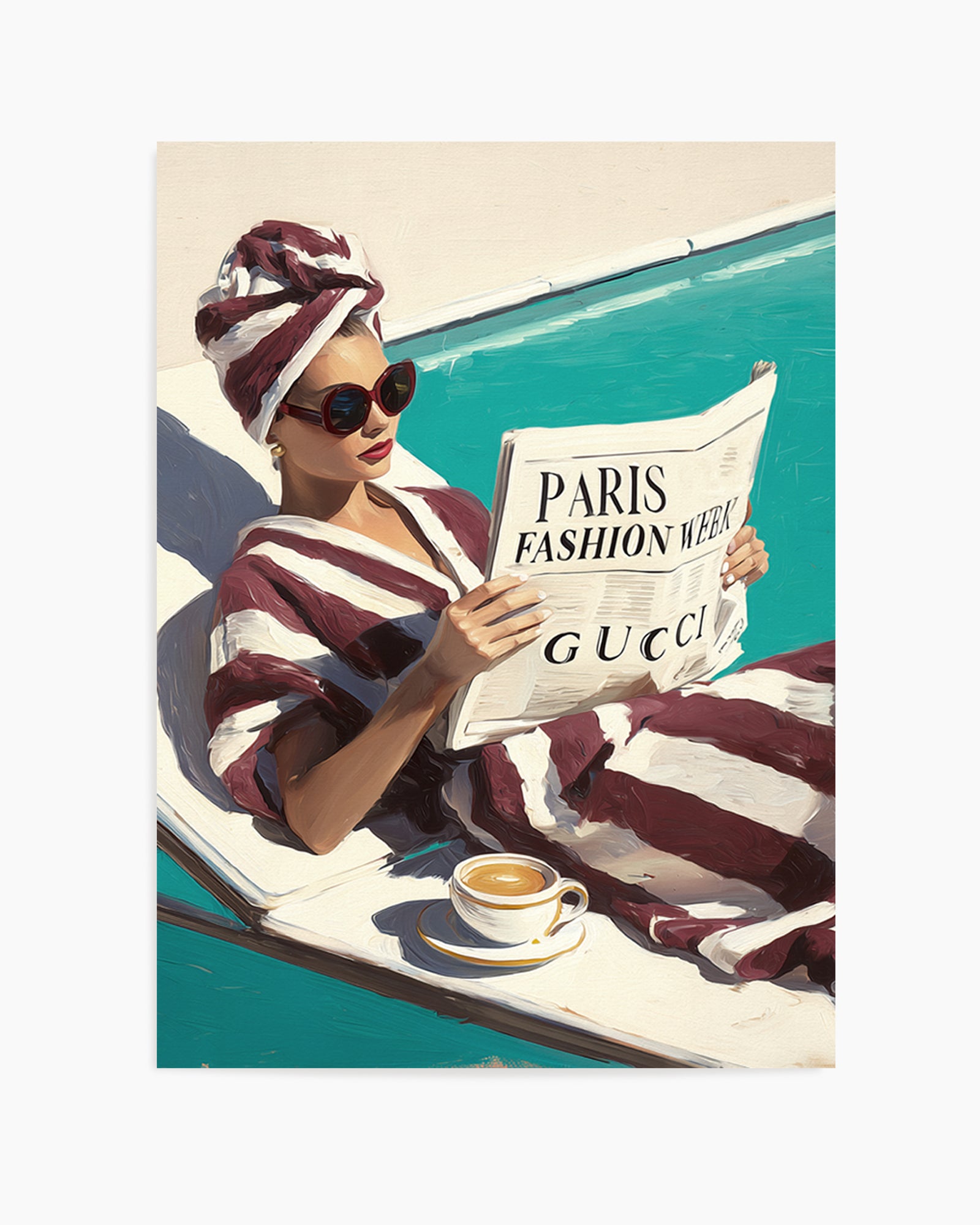 Paris Fashion Week | Art Print from Olive et Oriel where you can shop wallpaper and artworks online