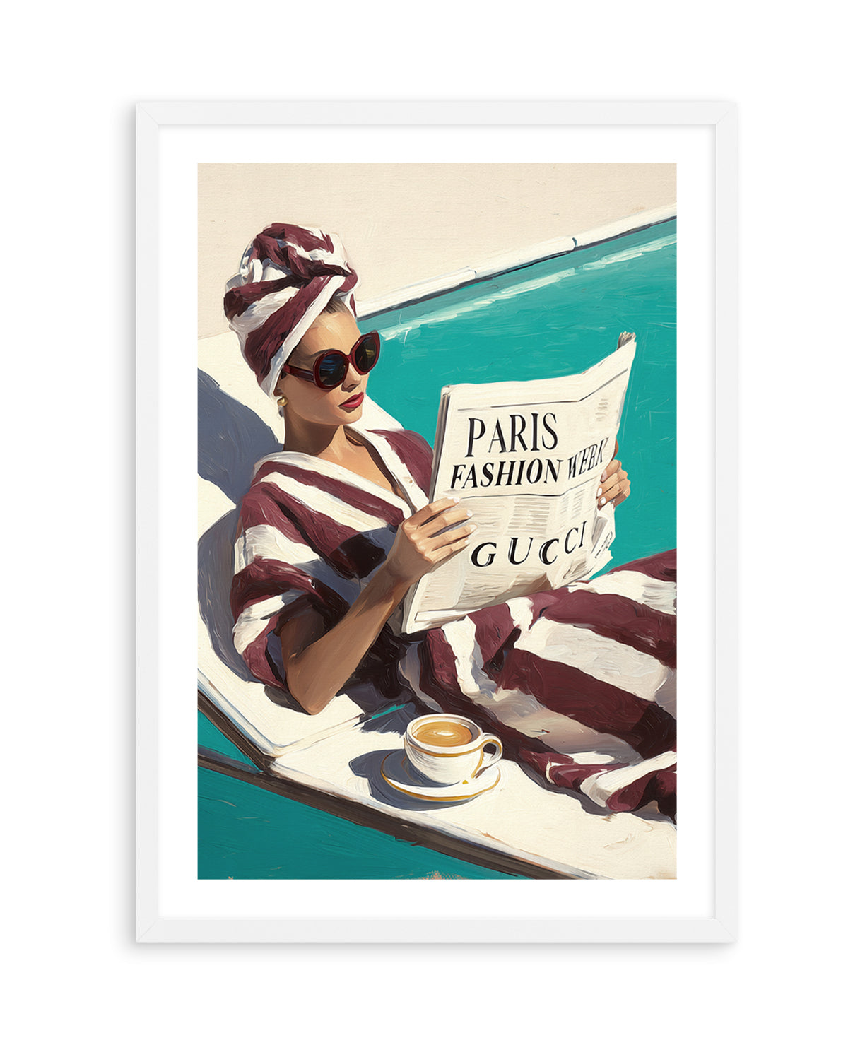 Paris Fashion Week | Art Print from Olive et Oriel where you can shop wallpaper and artworks online
