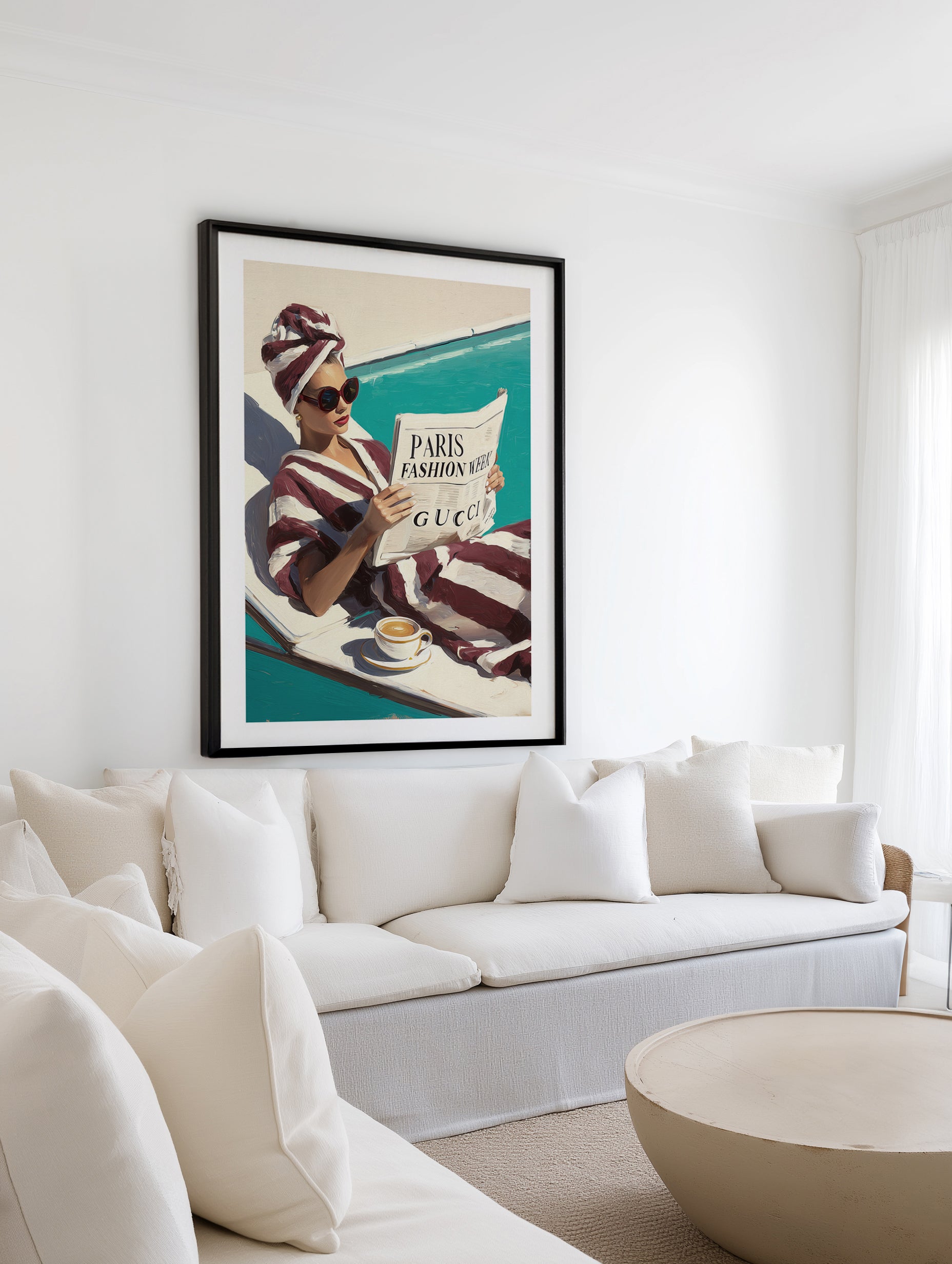 Paris Fashion Week | Art Print from Olive et Oriel where you can shop wallpaper and artworks online