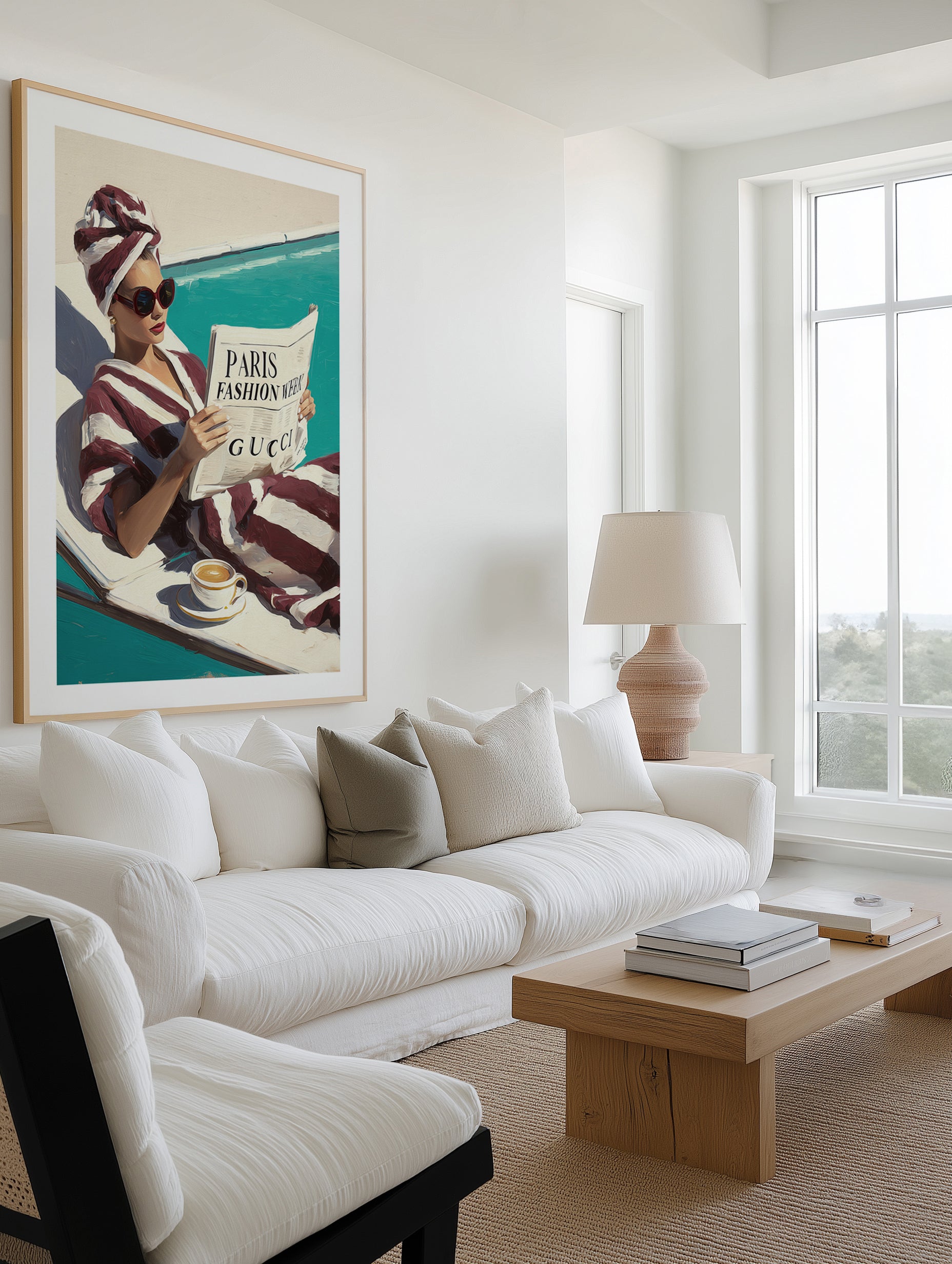 Paris Fashion Week | Art Print from Olive et Oriel where you can shop wallpaper and artworks online