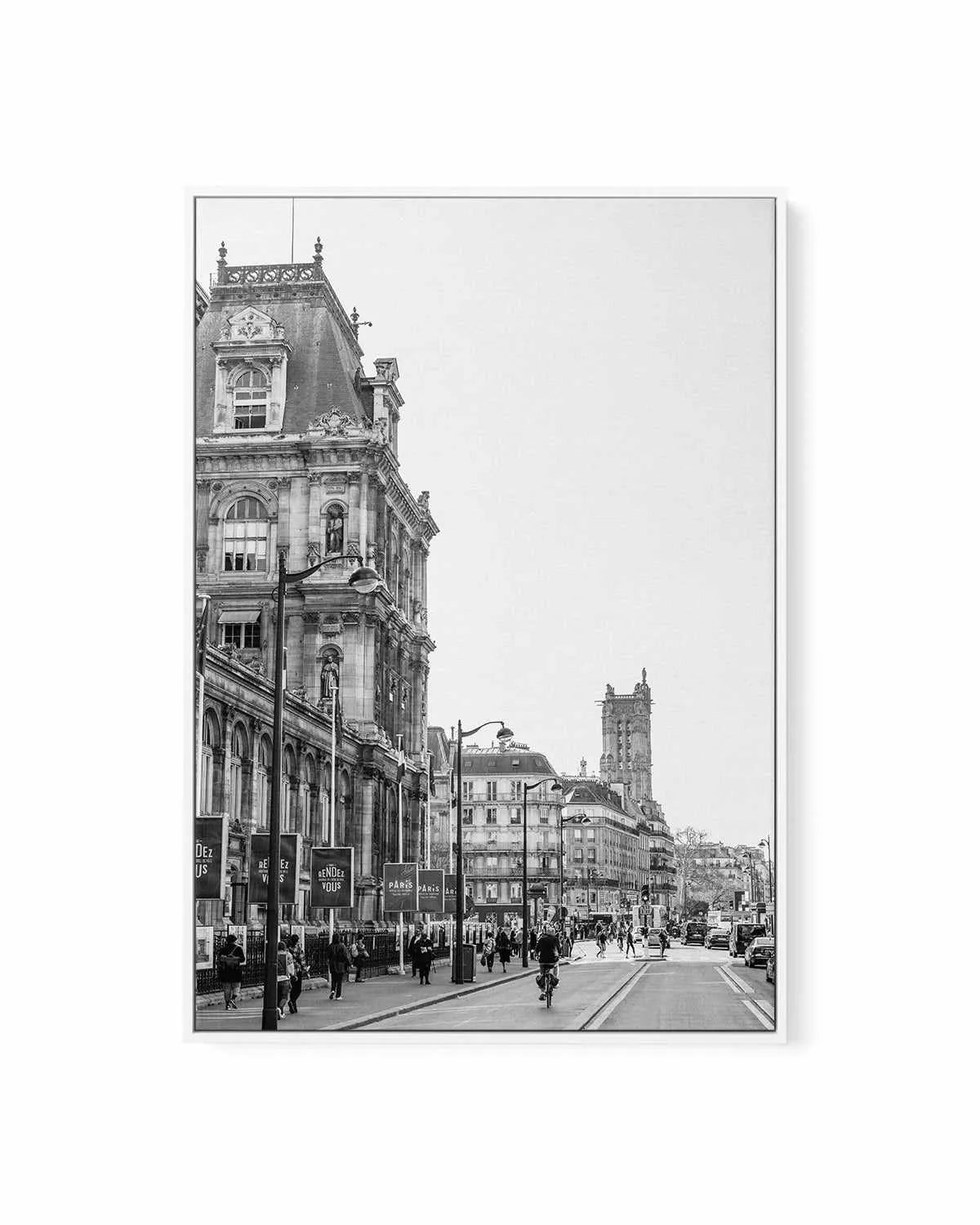 Paris Streets II by Jovani Demetrie | Framed Canvas Art Print from Olive et Oriel where you can shop wallpaper and artworks online